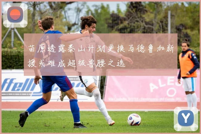苗原透露泰山计划更换马德鲁加新援或难成超级兽腰之选