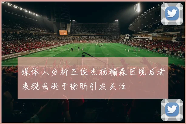 媒体人分析王俊杰杨瀚森困境后者表现或逊于徐昕引发关注